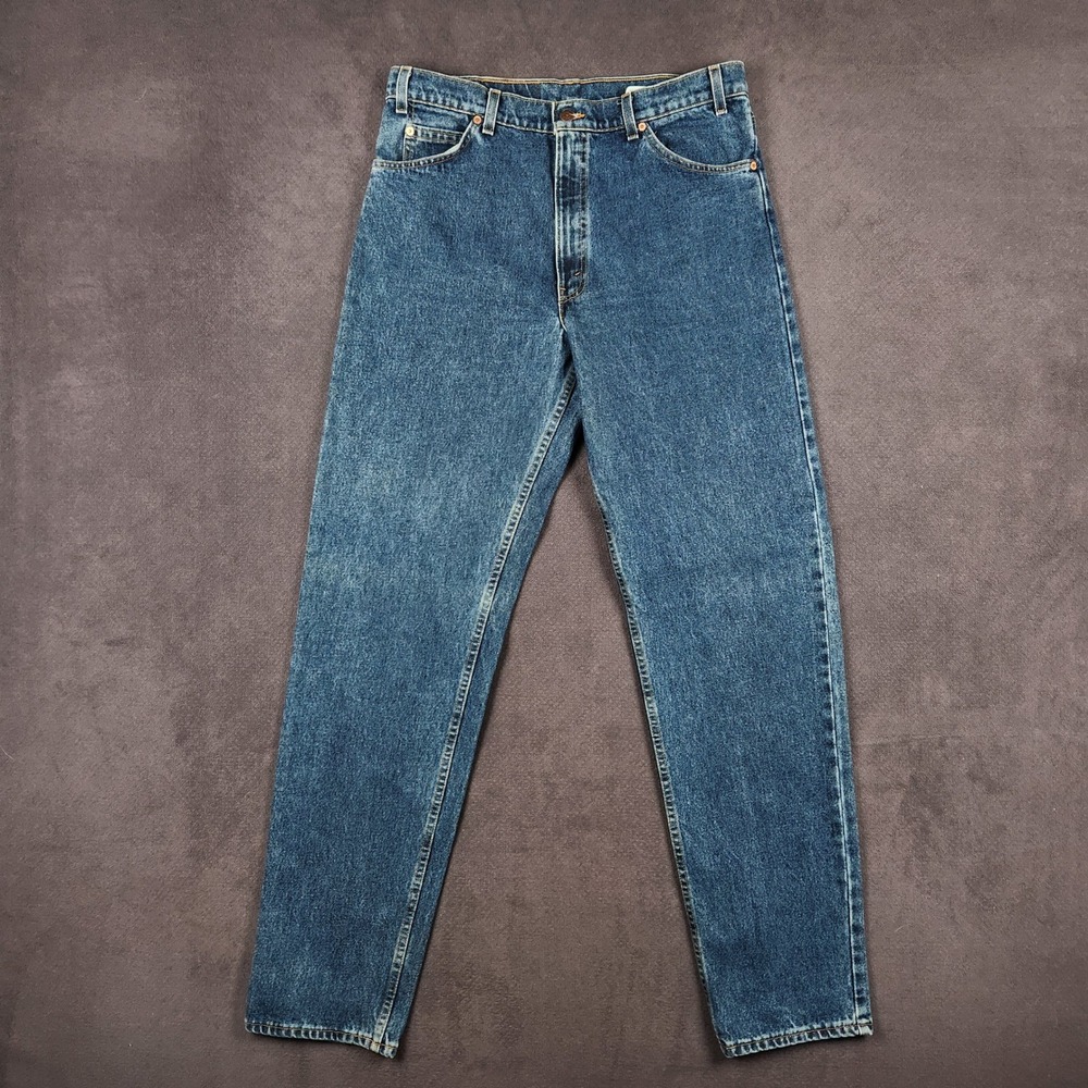 Vintage Levis 550 Relaxed Fit Jeans Mens 36x36 Blue Medium Wash USA Orange Tab